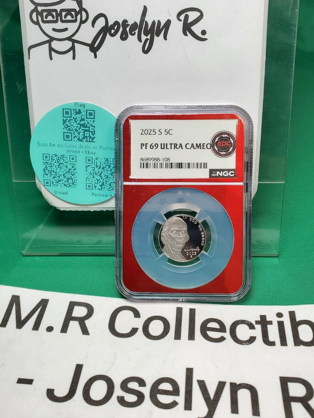 2025-S Jefferson Nickel NGC PF69 Ultra Cameo - Stunning EDC Red Core